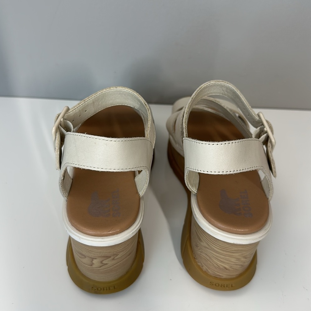 Sorel Joanie lll Ankle Strap Wedge Sandals Size 9.5 - Picture 7 of 14